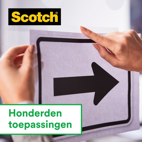 Plakband Scotch Magic 810 19mmx25m onzichtbaar + plakhandhouder-2