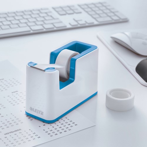 Plakbandhouder Leitz WOW wit/blauw-1