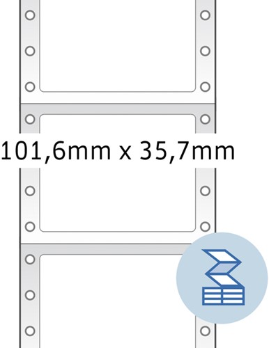 Etiket HERMA 8212 101.6x35.7mm 1-baans wit 4000 stuks-2