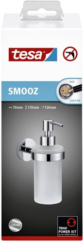 Zeeppomp tesa® Smooz hoogglans verchroomd metaal zelfklevend-3