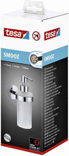 Zeeppomp tesa® Smooz hoogglans verchroomd metaal zelfklevend-2