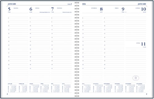 Agenda 2027 Ryam Weekplan Wire-o 7dagen/2pagina's zwart-2