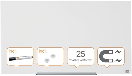 Glasbord Nobo Impression Pro 99,3x55,9cm briljant wit-10