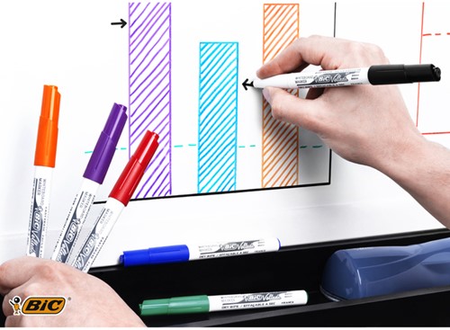 Whiteboardmarker Bic Velleda 1741 rond medium zwart-1