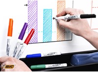 Whiteboardmarker Bic Velleda 1744 rond medium assorti 4 stuks-2