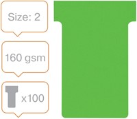 T-kaart Nobo nr.2 48mm groen 100 stuks-2