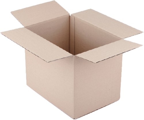 Amerikaanse vouwdoos CleverPack 586x386x386mm BC-golf bruin 5 stuks-2