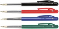 Balpen Bic M10 medium assorti blister à 4 stuks-2