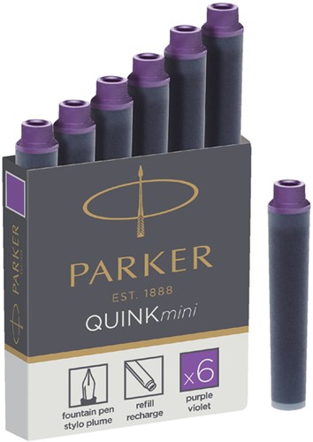 Inktpatroon Parker Quink mini tbv Parker esprit lila