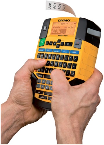 Labelprinter Dymo Rhino 4200 industrieel qwerty 19mm geel-2