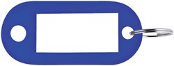 Sleutellabel Pavo kunststof blauw 100 stuks