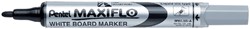 Whiteboardmarker Pentel MWL5S Maxiflo rond 1mm zwart