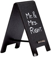 Krijtbord securit mini tafel set 5 stuks zwart-5