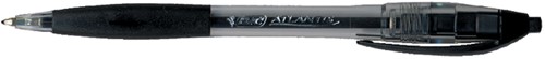 Balpen Bic Atlantis classic grip clic M zwart valuepack 30+6 gratis-2