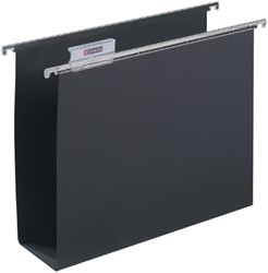 Hangmap Djois Alzicht folio frontaal U-bodem 80mm zwart