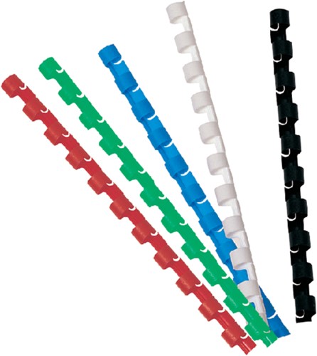 Bindrug GBC 10mm 21rings A4 blauw 100 stuks-3